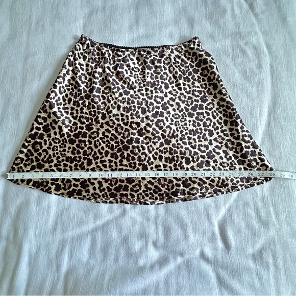 Altar’d State Skirt Womens Large Leopard Animal Print A-Line Made USA Polyester - Picture 5 of 8